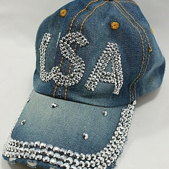 Womens USA Silver Baseball Cap - Picture 6 of 15